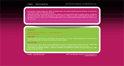 Desktop Screenshot of antikoncepce.mobilem.cz